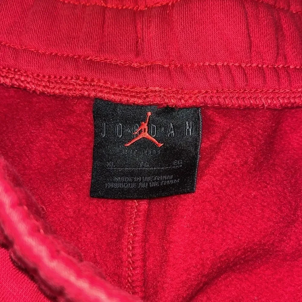 Red Nike Jordan Jumpman training Basketball Fleece Swingman shorts w/pockets XL